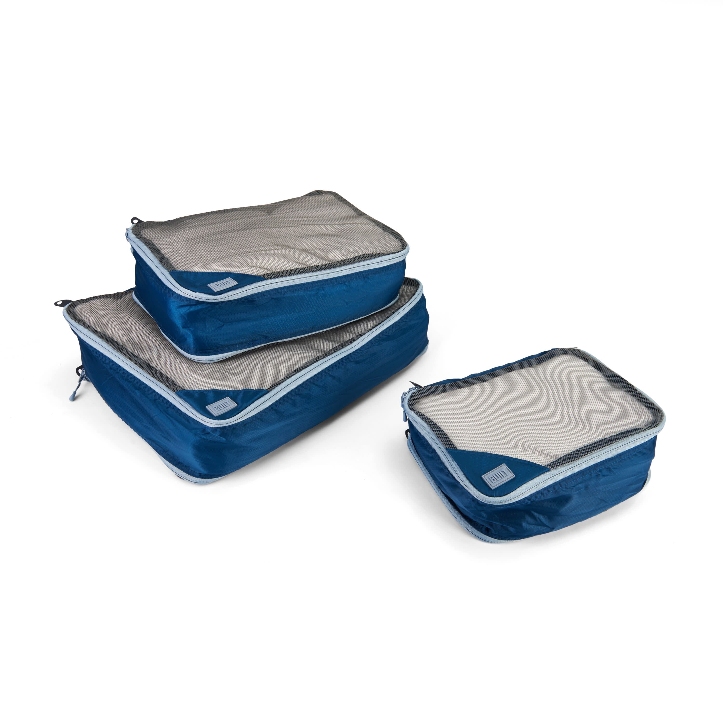Built Double Zip Packing Cube 3 Piece Set in Poseidon