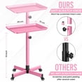 thumbnail image 2 of Bandeja enrollable para tatuajes Salon Tray JAYGLOBAL de aluminio rosa, 2 of 6