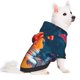 thumbnail image 2 of Fotbe Modern Art Red And Blue Colors Sudadera con Estampado para Perros Pequeños – Suéter con Capucha para Mascotas, Tela Suave de Forro Polar con Bolsillo-X-Large, 2 of 7