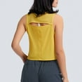 thumbnail image 3 of Vedolay Women'S Tops Womens 2023 V Neck Camisole Leaf Print Tanks Tops,Yellow XL, 3 of 5