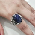 thumbnail image 5 of Sodalite Mans Ring, Natural Blue Sodalite, Unisex Ring, Oxidized Silver Jewelry, 925 Silver Ring, Birthday Gift, Heavy Men Ring, Arabic Design, Ottoman Style Ring, Christmas, Turkish Signet Ring, 5 of 7