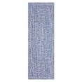 thumbnail image 2 of Senfot 2x6 Runner Rug Machine Washable Non-Slip Low Pile Braided Print Indoor Rug for Hallway Kitchen Entryway Bedroom Living Room, Light Blue, 2 of 8