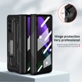 thumbnail image 5 of Feishell Folding Hidden Bracket Case for Samsung Galaxy Z Fold2,Built-in Screen Protector & Hinge Protection,Shockproof Camera Lens Protection All-Inclusive Heavy Duty Rugged Phone Case,Black, 5 of 7