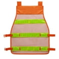 thumbnail image 2 of Industrial Premium High Visibility Fluorescent Reflective ANSI Class 2 Safety Vest One Size Fits All, 2 of 2