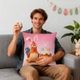 thumbnail image 5 of Nkmbld Easter Decorative Pillow Covers Cute Animals Print Pillowcases Easter Decorations for Sofa Couch Chair Living Room Bed Home Party Gift, 5 of 8