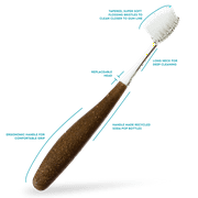 RADIUS Source Medium Cocoshell Handle Toothbrush