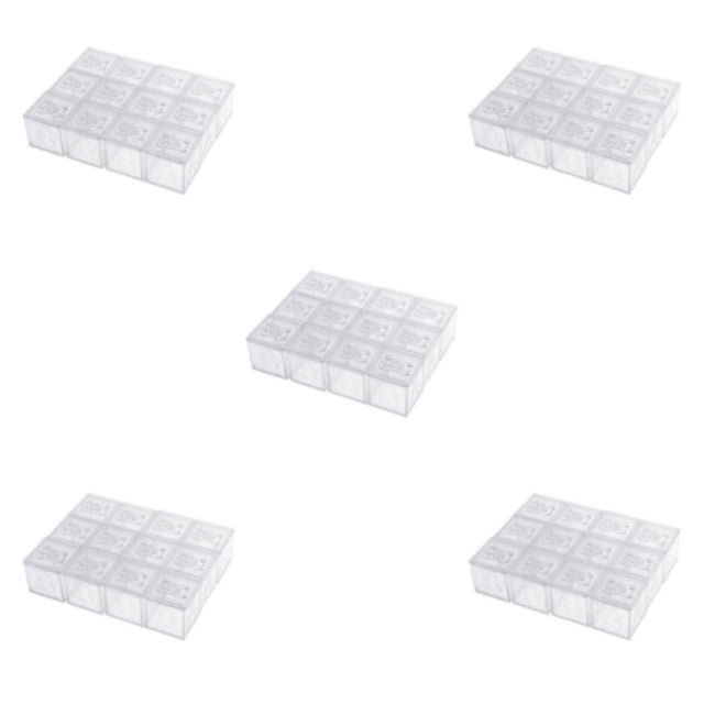 Youkk Building Blocks Candy Box Delightful and Colorful Party Favor for Weddings and Celebrations Clear 5Set