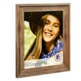 thumbnail image 4 of 11x14 Solid Wood Picture Frame with Glass - Rustic Natural Wooden Photo Frames Wide Moulding for Wall Mounting, 4 of 7