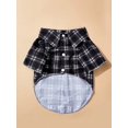 thumbnail image 2 of PETSIN Petsin Pet Black Plaid Shirt 1pc, 2 of 5