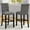 Grey, variant on Solid Wood Barstools, Set of 2 / Perfect for Family Gatherings, Ample Seating