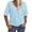 Sky Blue, variant on QHWAUAKFBN T Shirts For Women Graphic Summer Short Sleeve Printed Shirts Button Down Crew Neck Work Blouses Tshirts Top