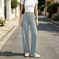 thumbnail image 6 of Yutgune High Waist Straight Wide Leg Yoga Pants For Women Tummy Control Womens Leggings Workout Gym Leggings With Side Pockets Womens Pants, 6 of 8