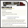 thumbnail image 4 of 1:50 Peterbilt 579 Ultraloft Tractor with Cat Mural Trailers - Diecast Masters 85665 Transport Seriees, 4 of 9
