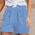 thumbnail image 1 of MKLEKYY Pantalones Cortos Deportivos para Mujer, Pantalones Casuales de Pierna Recta para Mujer, Pantalones Cortos Deportivos Holgados de Cintura Alta, Pantalones Casuales de Moda, 1 of 4