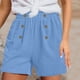 thumbnail image 1 of MKLEKYY Pantalones Cortos Deportivos para Mujer, Pantalones Casuales de Pierna Recta para Mujer, Pantalones Cortos Deportivos Holgados de Cintura Alta, Pantalones Casuales de Moda, 1 of 4