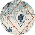thumbnail image 2 of Rugs.com Morocco Collection Rug – 7 Ft Round Light Blue High-Pile Rug Perfect For Kitchens, Dining Rooms, 2 of 9