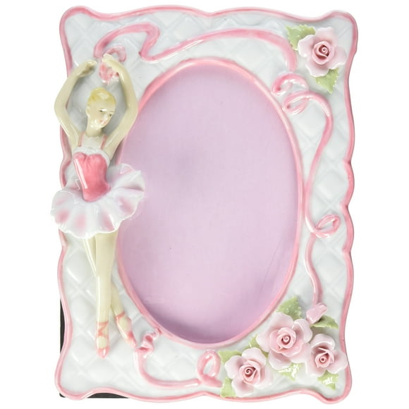 Cosmos 10119 Fine Porcelain Ballerina Picture Frame 8-Inch