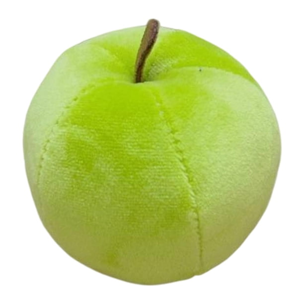 Peluche de manzana para decoración del hogar, lindo peluche, cómodo muñeco de peluche de manzana Verde