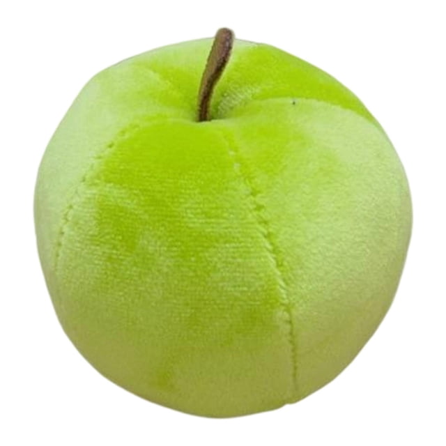 Peluche de manzana para decoración del hogar, lindo peluche, cómodo muñeco de peluche de manzana Verde