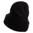 thumbnail image 3 of St. Patrick's Day Drink Embroidered Big Size Acrylic Long Beanie - Black XL-3XL, 3 of 5