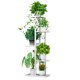 thumbnail image 3 of Soporte Para Plantas De Jardín De Metal De 5 Capas, Estante De Exhibición De Flores, Soporte Para Balcón, Decoración De Interiores Con Pies Ajustables Para Pisos Irregulares, 3 of 7