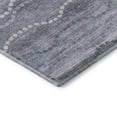 thumbnail image 3 of Addison Rugs Mayfield Premium Machine Washable Transitional Gradient Blue Round Rug, 8' X 8' Machine Washable Transitional Gradient Blue Oversized Sherpa Throw Blanket, 3 of 6