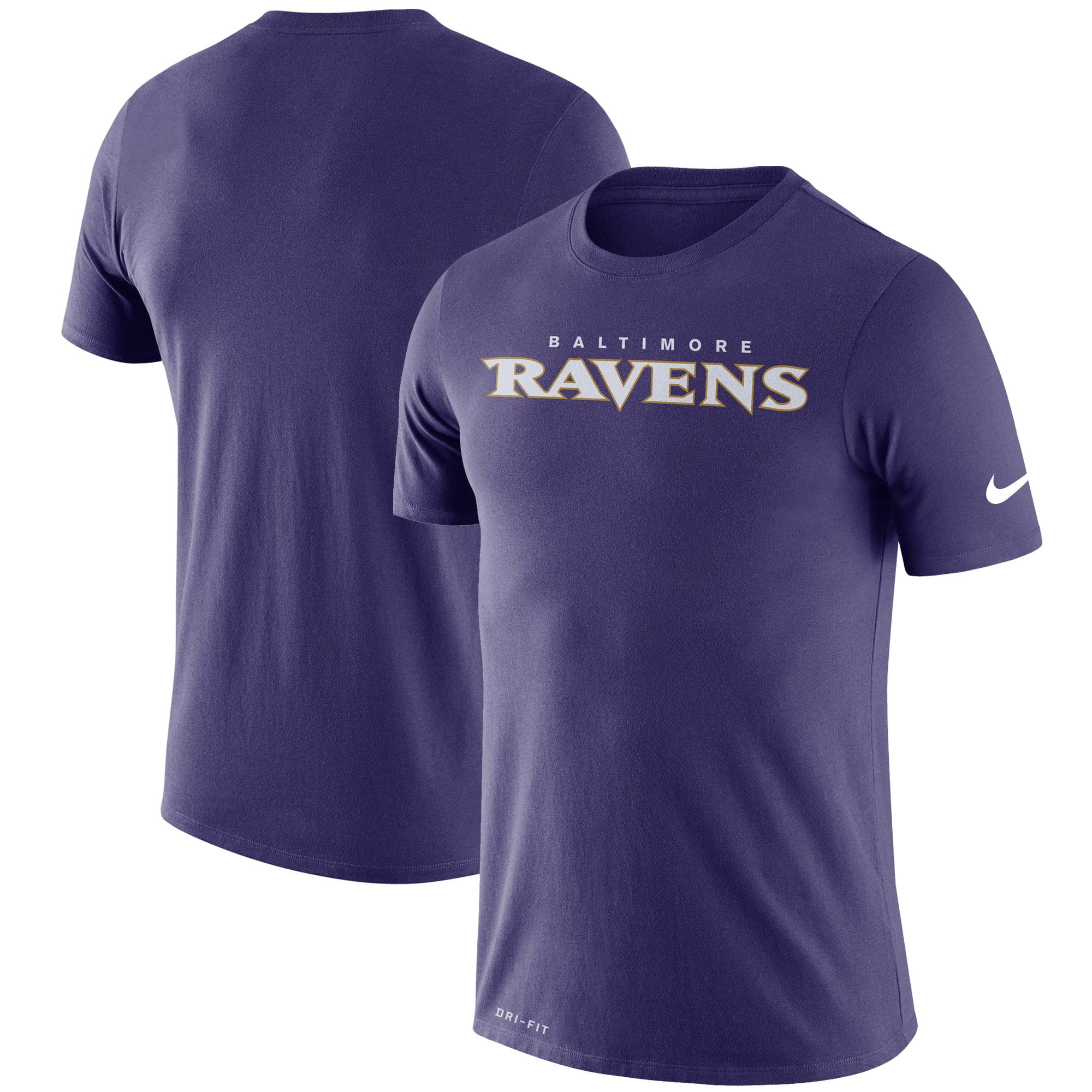 Baltimore Ravens Nike Fan Gear Essential Wordmark Performance T-Shirt ...