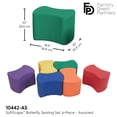 thumbnail image 2 of Factory Direct Partners SoftScape Butterfly Seating Set 10in Height, 6-Piece, 2 of 8