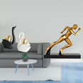 thumbnail image 2 of Figuras De Cisne Corredor, Adorno De Mesa, Arte Abstracto, Artesanías, Decoración De Pareja, Escultura Moderna Para Estantería, Entrada, Decoración Del Hogar, 2 of 8