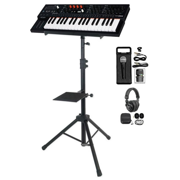 Arturia Minifreak 37-Key USB MIDI Polyphonic Synthesizer Stand Mic Headphones