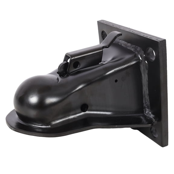 2-5/16 Inch Flat Mount Trailer Coupler, 14000 LBS Heavy Duty Trailer Coupler with Grade 8 Hardware Kit, 4-1/2" Hole Spacing, Black E-Coat Finish for Dump & Equipment Trailers