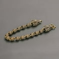 thumbnail image 4 of K-KED Vintage Brass Handmade Frosted Copper Bead Creative Double Dragons Bracelet Gift, 4 of 5