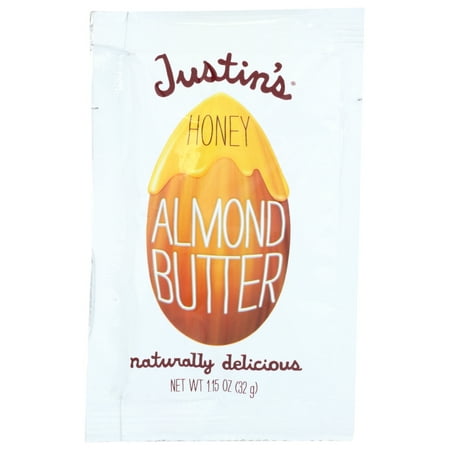 Justin's Almond Butter Squeeze Pack, Honey, 1.15 oz, 10 Count