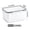 gray-3D Home Decor, variant on JJV 4 in 1 Food Storage Container Set for Fridge with Built in Strainer Colander and Airtight Lid Stackable Transparent Plastic Produce Saver for Berries Grapes Lettuce