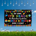 thumbnail image 5 of Colorful Graduation Banner Middle School Transition Educational Decor Party Decorations for School Celebration Classroom Event, 5 of 7