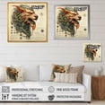thumbnail image 4 of Designart "Diagrammatic Drawing Of A Mythical Creature" Monsters Floater Framed Wall Art Living Room, 4 of 5