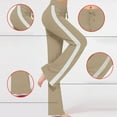 thumbnail image 4 of women's Sweatpants Side Stripes Loose Wide Leg Yoga Pant Elastic Wastic Athletic Baggy Joggers Pants Khaki XXXL, 4 of 9