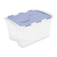 thumbnail image 1 of Sterilite 45L Hinged Lid Storage Box- Blue, 1 of 3
