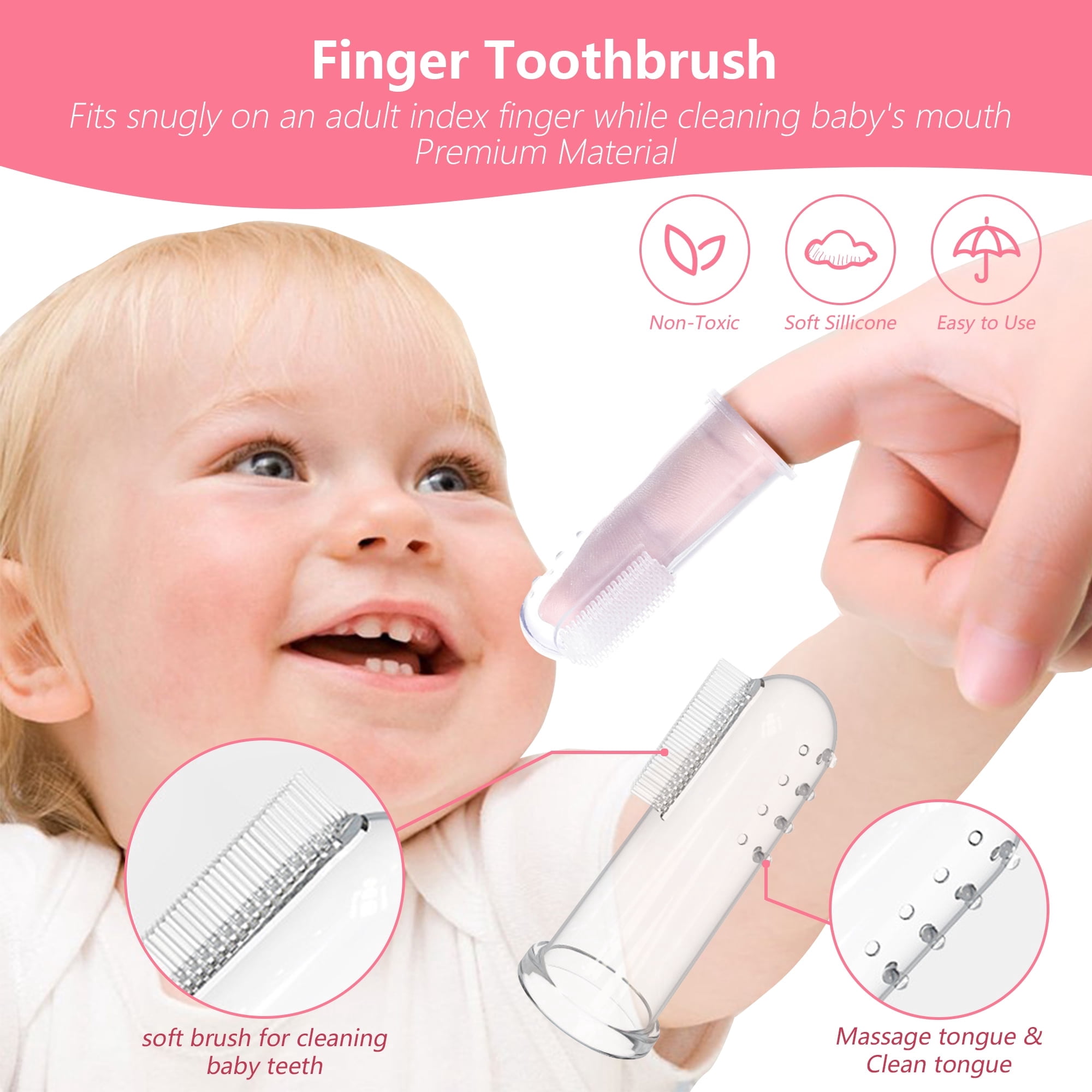 Baby Healthcare and Grooming Kit,20 in 1 Electric Safety Nail Trimmer Baby Nursery Set Newborn Nursery Health Care Set with Hair Brush Comb for Infant Toddlers Kids Baby Shower Gifts-Pink