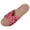 Hot Pink, variant on Womens Espadrilles Flat Sandals Open Toe Breathable Strappy Comfortable Slip-On Home Slippers Wide Width Stretch Textile Summer Dress Sandals Non-Slip House Slippers