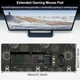 thumbnail image 2 of Phase of The Moon Desk Mat,Large Moon Phase Changes Gaming Keyboard Mouse Pad,Non-Slip Rubber Base Desk Pad Thick Stitched Edges Waterproof Mousepad Mouse Mat 31.5"x11.8", 2 of 6