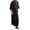 Black, variant on Thobe for Men Kaftan Casual Long Sleeve Robe for Men Arabic Thobe with Pockets Mens Muslim Clothing Orange Thobe for Men