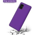 thumbnail image 6 of Galaxy A71 5G Case, Samsung A71 5G Case Liquid Silicone Case Dual Layer Hybrid Hard PC Soft Silicone Gel Rubber Bumper Slim Fit Protective Phone Case for Samsung Galaxy A71 5G, Purple, 6 of 12