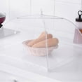 thumbnail image 4 of 3 Pack 17"x17" Pop-Up Food Mesh Protector Cover Umbrella Food Nets Screen for Parties Picnic BBQ(White), 4 of 9