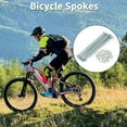 thumbnail image 2 of Unique Bargains Bicycle Spokes Bike Wheel Spokes Silver Tone Nipple 1 Set 14G Carbon Steel Galvanized Silver Tone-149mm, 2 of 7