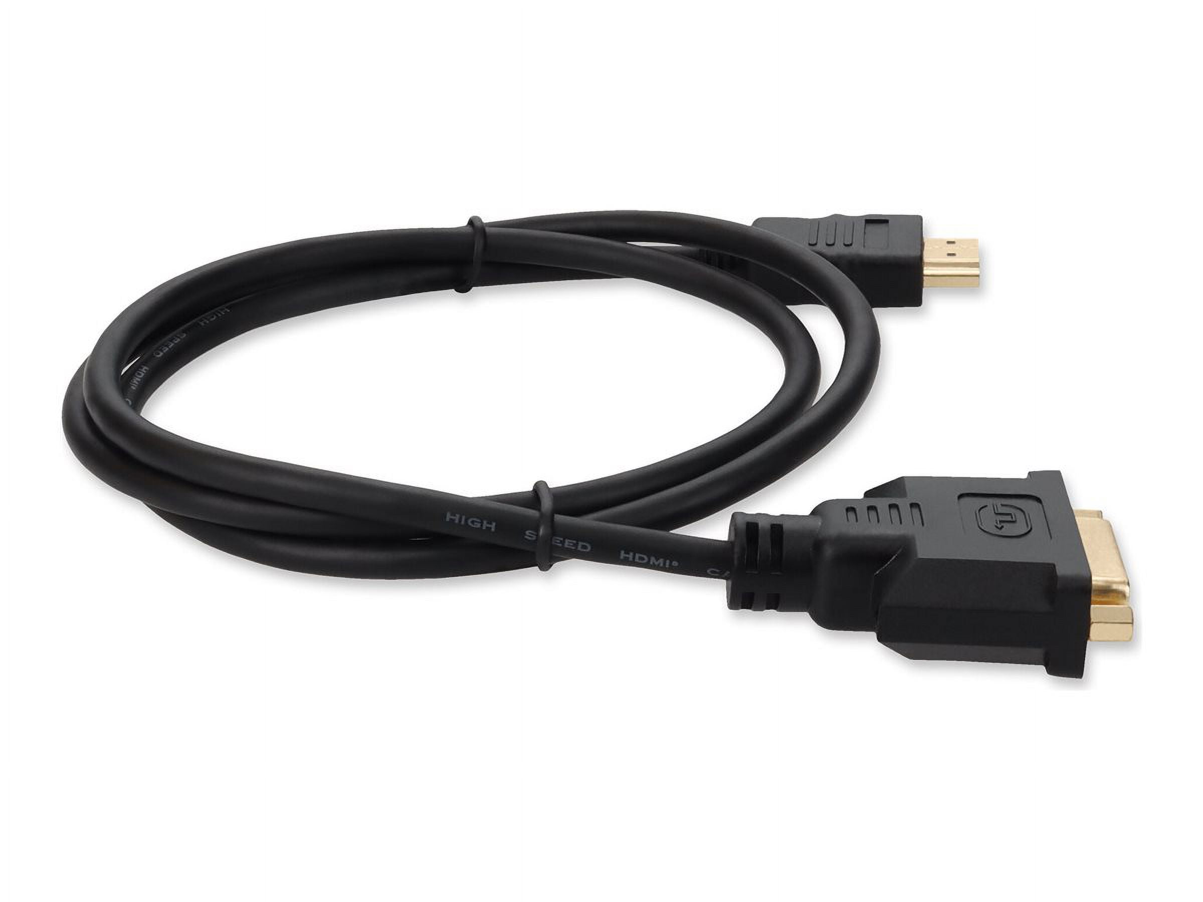 8in HDMI 1.3 Male to DVI-D Dual Link (24+1 pin) Female Black Cable For Resolution Up to 2560x1600 (WQXGA) - 100% compatible and guaranteed to work