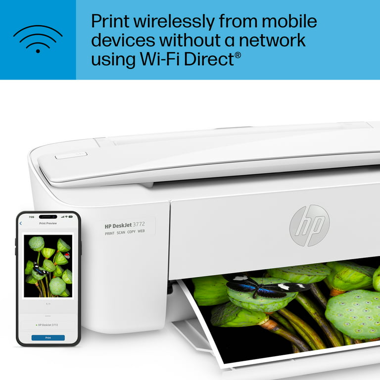  HP DeskJet 3755 Compact All-in-One Wireless Printer