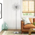 thumbnail image 4 of Miniyam 69 inch Crystal Floor Lamp, Modern Standing Lamp with K9 Crystal, LED Floor Lamp with On/Off Foot Switch, Gold, 4 of 9