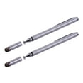 thumbnail image 3 of 2-Pack Multi-Color Metal Stylus Pens with Dual Tips (Fiber & Disc), 13.3cm Length, Universal for Phones/Tablets/Laptops, Clip Design, Includes 2 Extra Fiber Tips & 2 Replacement Discs -, 3 of 7