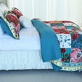 Evenhug Quilts 2Piece Square MultiColor Floral Patchwork Twin Quilt